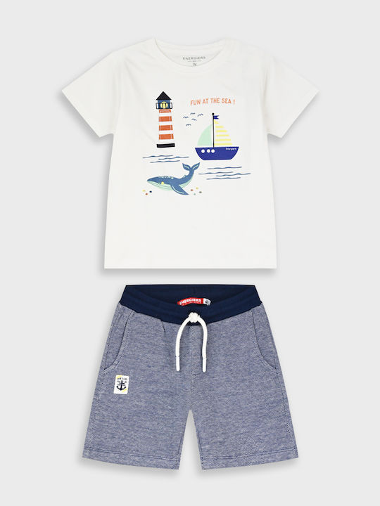 Kids Clothing Set with Shorts Summer 2 Pieces Blue