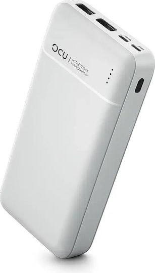 PB201 Power Bank 20000mAh mit 2 USB-A Ausgangsanschlüsse Weiß