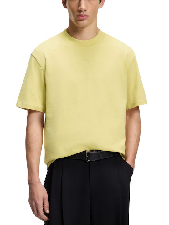 Hugo Herrenblusen Kurzarm T-Shirt Gelbe