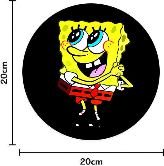 Mouse Pad Rubber Diameter 20cm Μπομπ Σφουγκαράκης