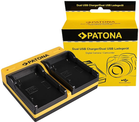 Patona Dual Charger F Samsung Sb-p90a Sc Sc105l Sc-105l Scm105 Sc-m105 Scm105s Incl Micro-usb Cable