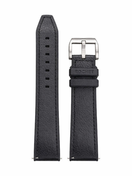 Rochet Curea Din Piele Neagră 20mm