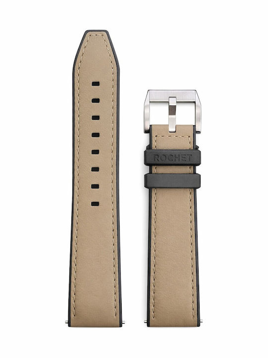 Rochet Leather Strap Beige 20mm