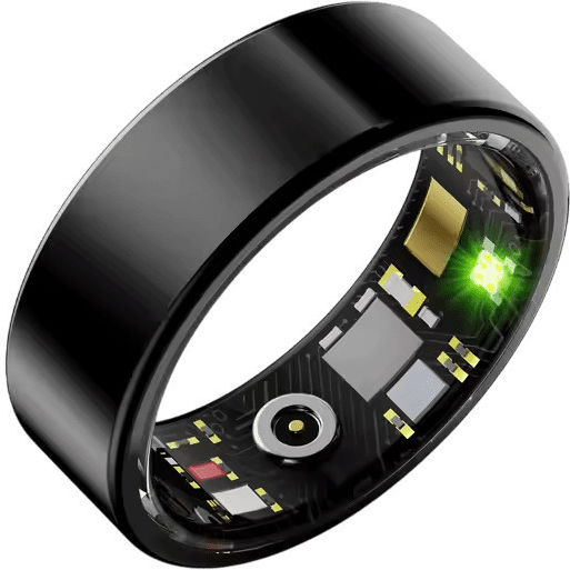 UniRing-01 20,6mm cu Pulsometru Negru