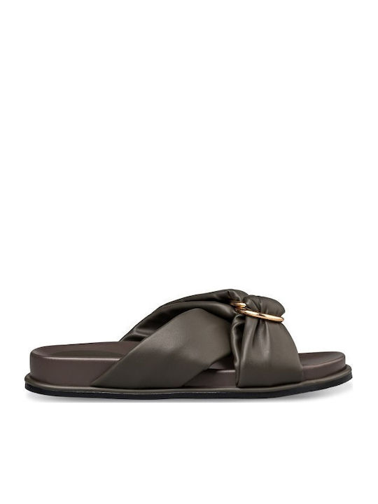 Women's Flat Sandals Flatforms Khaki