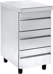 Niki Inox Συρταριέρα 44x70x88cm