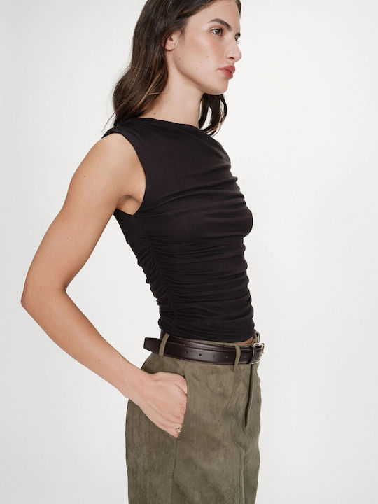 Grace & Mila Women's Blouse Drape Black