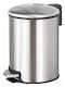 Homefit Metallisches Badezimmer Behälter Soft Close 12lt Silber