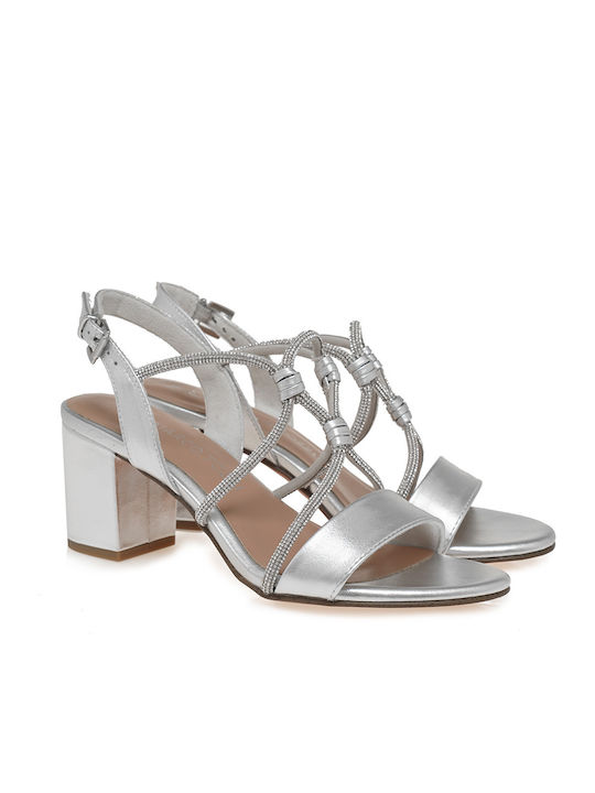 Marco Tozzi Sandals with Strass Silver