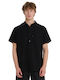 Short Sleeve Shirt in Regular Fit Black