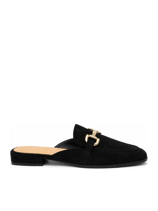 Flat Mules In Black Colour SB-C-428-26ML-MAVRO