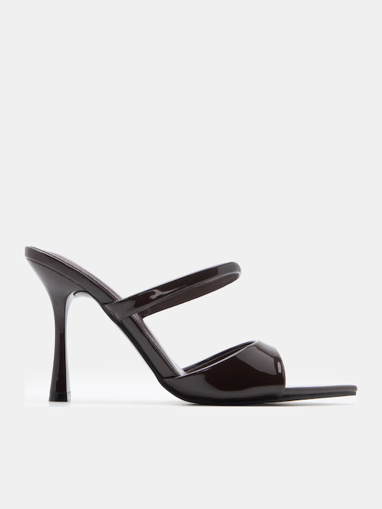 Luigi Mules With High Heel In Brown Colour