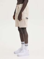 Magic Bee Men's Cargo Shorts Regular Fit Beige