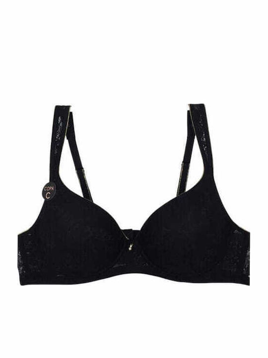 Black Bra with Light Padding and Underwire
