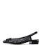 Leder Spitze Zehen Pumps mit Hochem Absatz Schwarz
