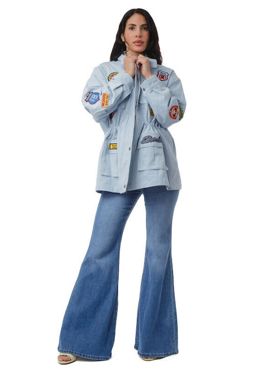 Silia D Women's Jacket for Winter Light Blue
