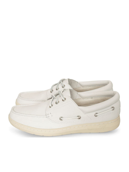 Timberland Boat Мъжки Обувки за Лодка в Бял Цвят