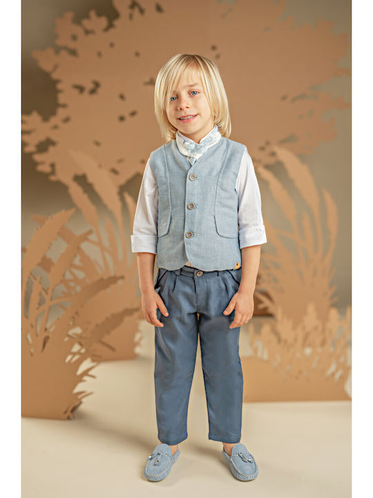 Baby Bloom Baptism Suit with Vest for Boy Light...
