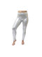 Kinder-Tanzbekleidung Leggings 4/4 Kinder Silber Lycra