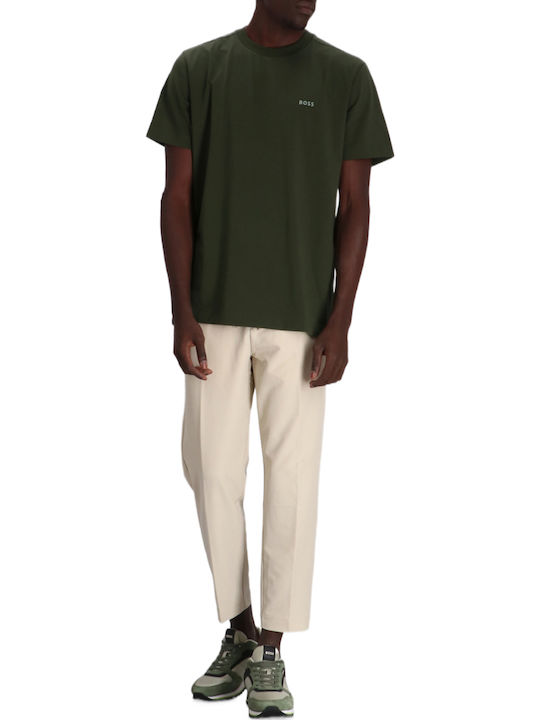 Boss Pantaloni în Croială Tapered Bej Deschis