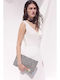 Bsb Κορμάκι Γυναικείο Υφασμάτινο Regular Fit 0055-0421000-04-off-white