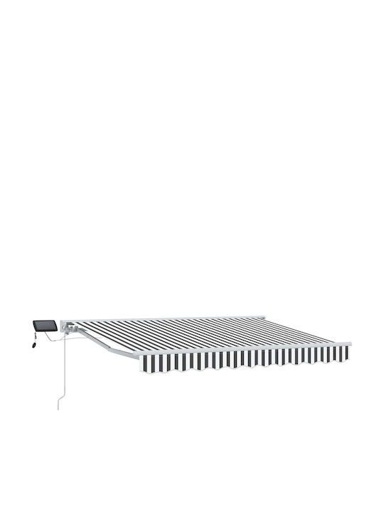 vidaXL Terrasse Markise mit LEDs Grau 3x2.5m
