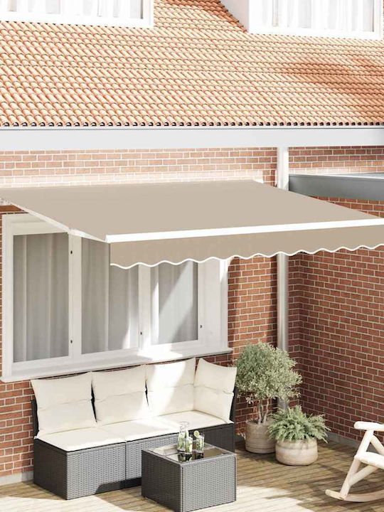 vidaXL Terrasse Zelt mit LEDs Beiges 3x2m