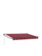 vidaXL Markise Terrasse Burgundisch 3,5x2m