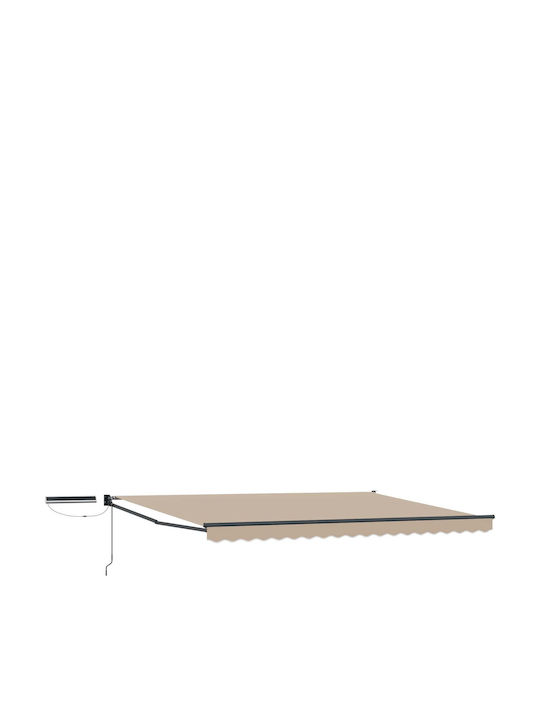 vidaXL Pavillon Terrasse Beige 4x3m