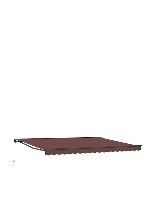 vidaXL Terrasse Zelt mit LEDs Braune 4,5x3,5m