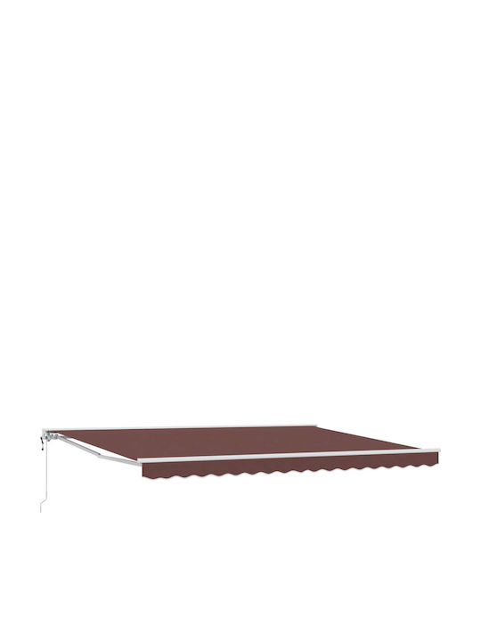 vidaXL Terrasse Markise mit LEDs Braune 5x3m