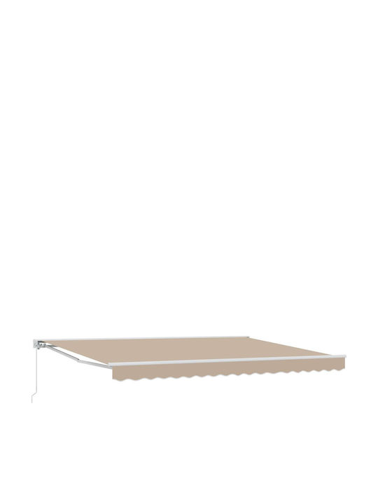 vidaXL Terrasse Zelt mit LEDs Beiges 4x3m