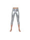 Kinder-Tanzbekleidung Leggings Fischermuster Silber Baumwoll-Child