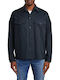 Langärmeliges Overshirt in Dunkelblau