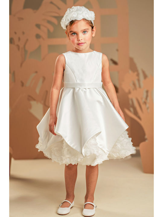 Baby Bloom Rochie Albă de Botez