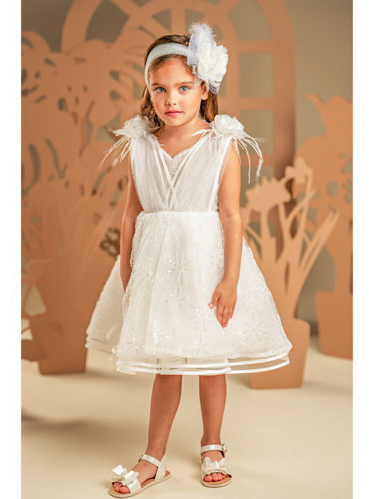 Baby Bloom White Baptism Dress Made of Lace