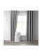 Saray Home Curtain With Pencil Pleat Gray 140x280cm