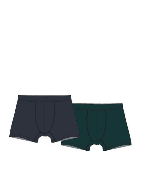 Walk Ανδρικά Μποξεράκια Μπλε 2Pack