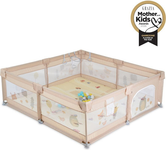 Moni Gamezone Babypark mit Matratze Beiges 180x200cm