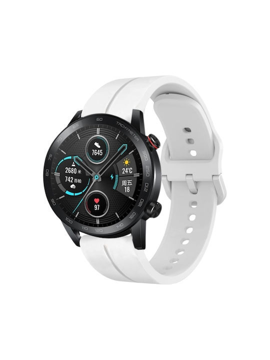 Curea Silicon Albă (Honor Magic Watch 2)
