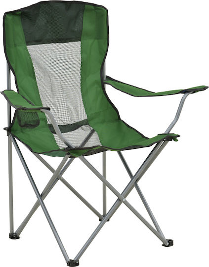 Beach Chair-camping Pesca Pakoworld Metal-waterproof Fabric Khaki Shade 55x55x95cm