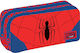 Κασετινα 21χ6χ9εκ 2φερμουαρ Spiderman Red