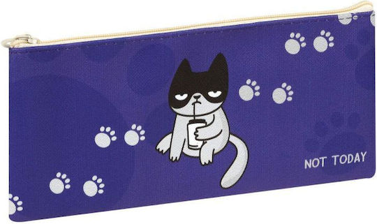 Meshu Pencil Case Not Today 20x10cm Eco Leather Berlingo