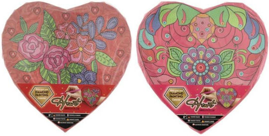 Diamond Painting Heart Shape 29x29cm 2 Σχεδια