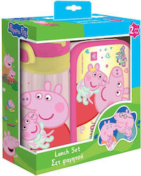 Φαγητοδοχειο Pp 800ml & Παγουρι Pp 500ml Σετ Peppa Pig