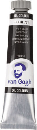 Маслени Бои Van Gogh 20ml S1 T.7 No 701 Слонова Кост Черен Комплект 3 Бр