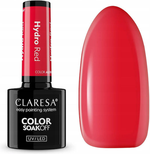 Claresa Color Soakoff Glossy Βερνίκι Νυχιών Hydro Red