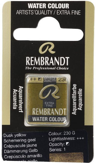 Rembrandt Watercolour Pans S1 230 Dusk Yellow