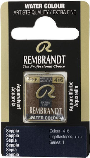Rembrandt Watercolour Pans S1 416 Sepia