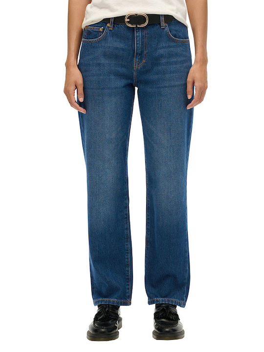 Superdry Дамски Дънки Mid Rise в Права Линия